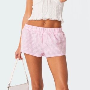 Edikted Gingham Boxer Shorts - NWT size small